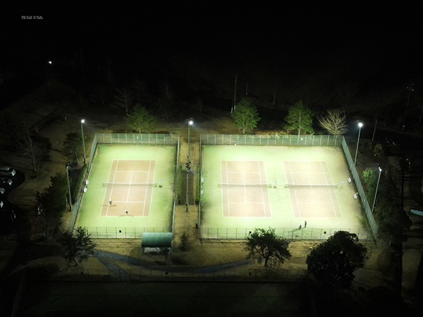 知覧テニスの森公園ナイターLED照明改修工事